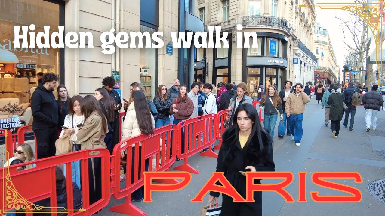 [4K] 🌸 Spring is Coming to Paris! Hidden Gems Sunny Walking Tour ☀️🇫🇷 Best Starbucks ever!