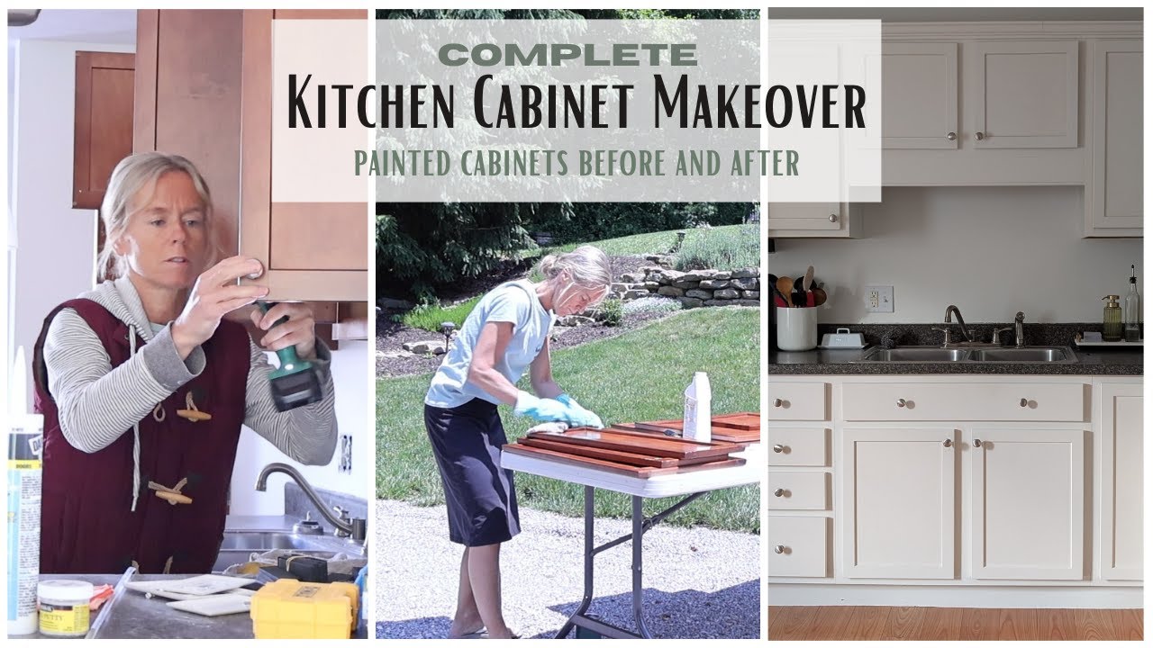 DIY Kitchen Cabinet Makeover ~ Kitchen Refresh ~ Budget Kitchen Makeover ~ Painted Kitchen Cabinets