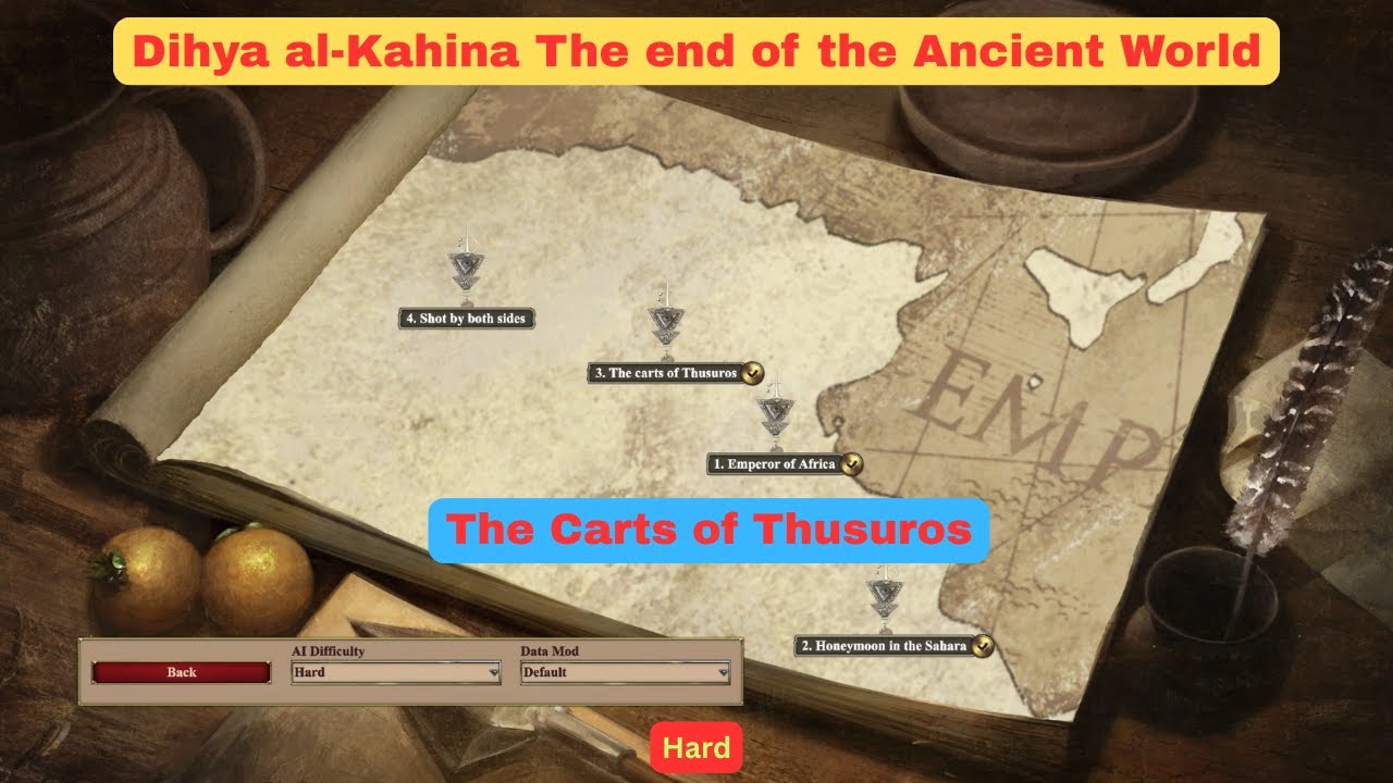 The Carts of Thusuros | Dihya al-Kahina The end of the Ancient World | AOE 2 DE | HARD