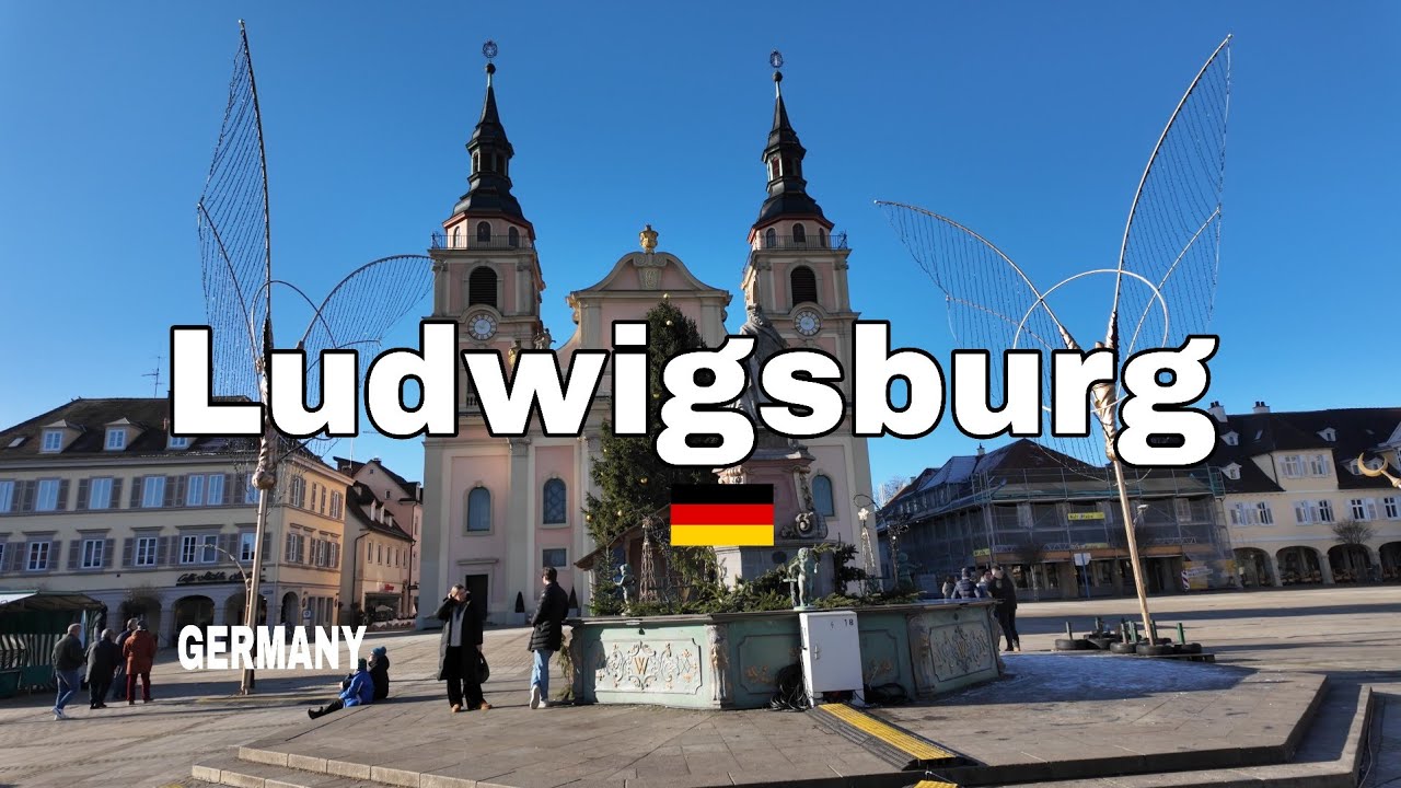 Ludwigsburg Germany Walking Tour | Exploring the Baroque City in Baden-Württemberg | 4K 60fps