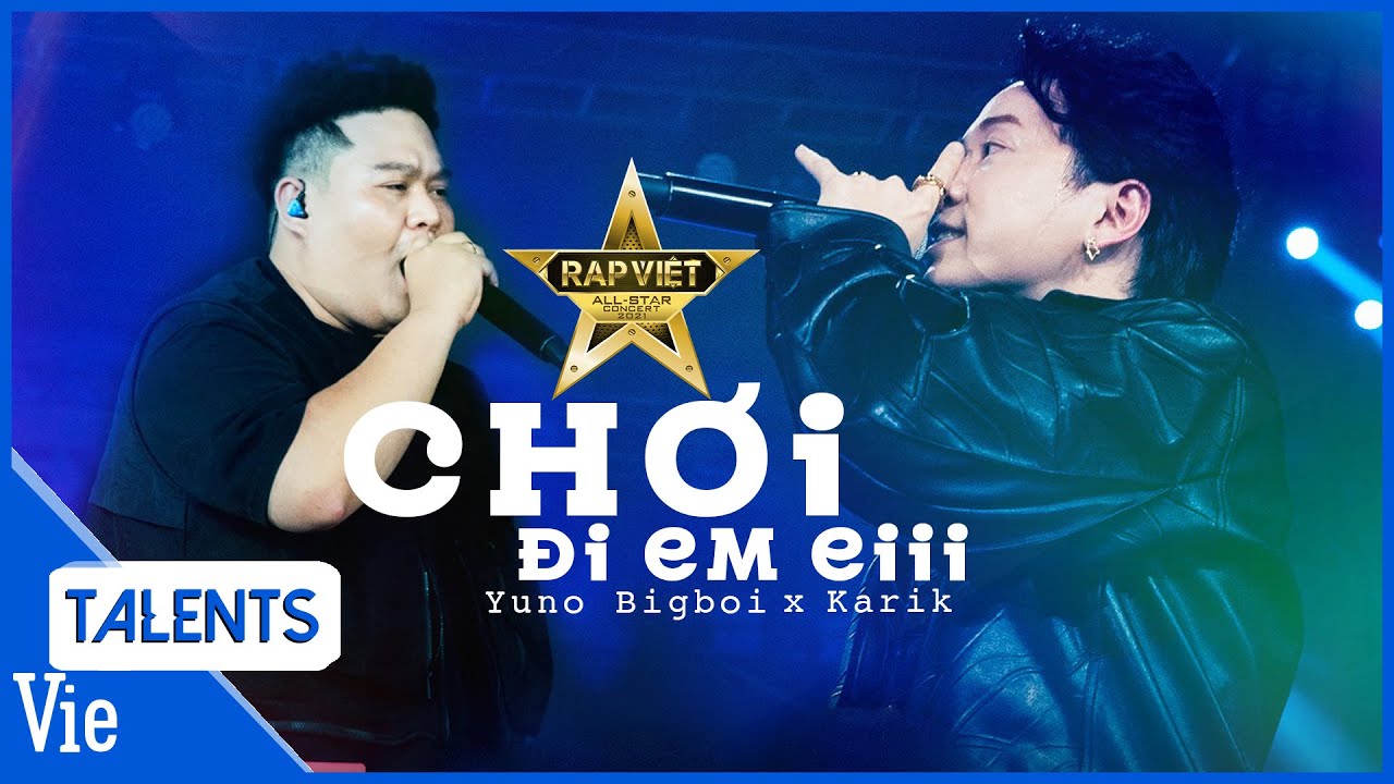 Dù đeo nạng, Karik quẩy bùng concert Rap Việt, lần đầu kết hợp Yuno Bigboi với 