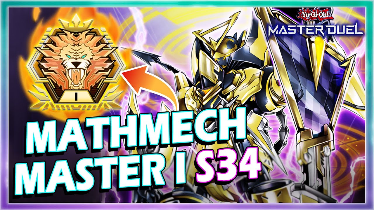 MATHMECH MASTER 1 RANK SEASON 34 IN YUGIOH MASTER DUEL