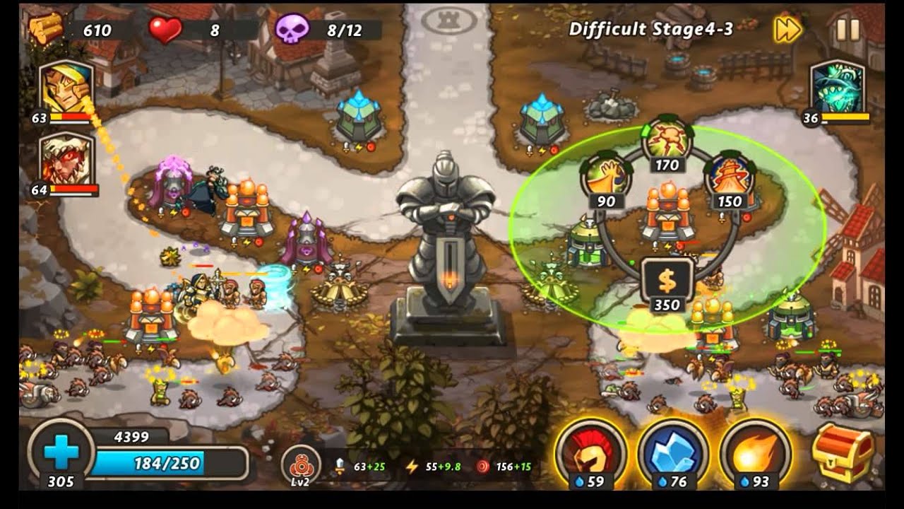 Castle Defense 2 - Hard - [4-3] #57 (3 Stars) [HD] - Silent Village