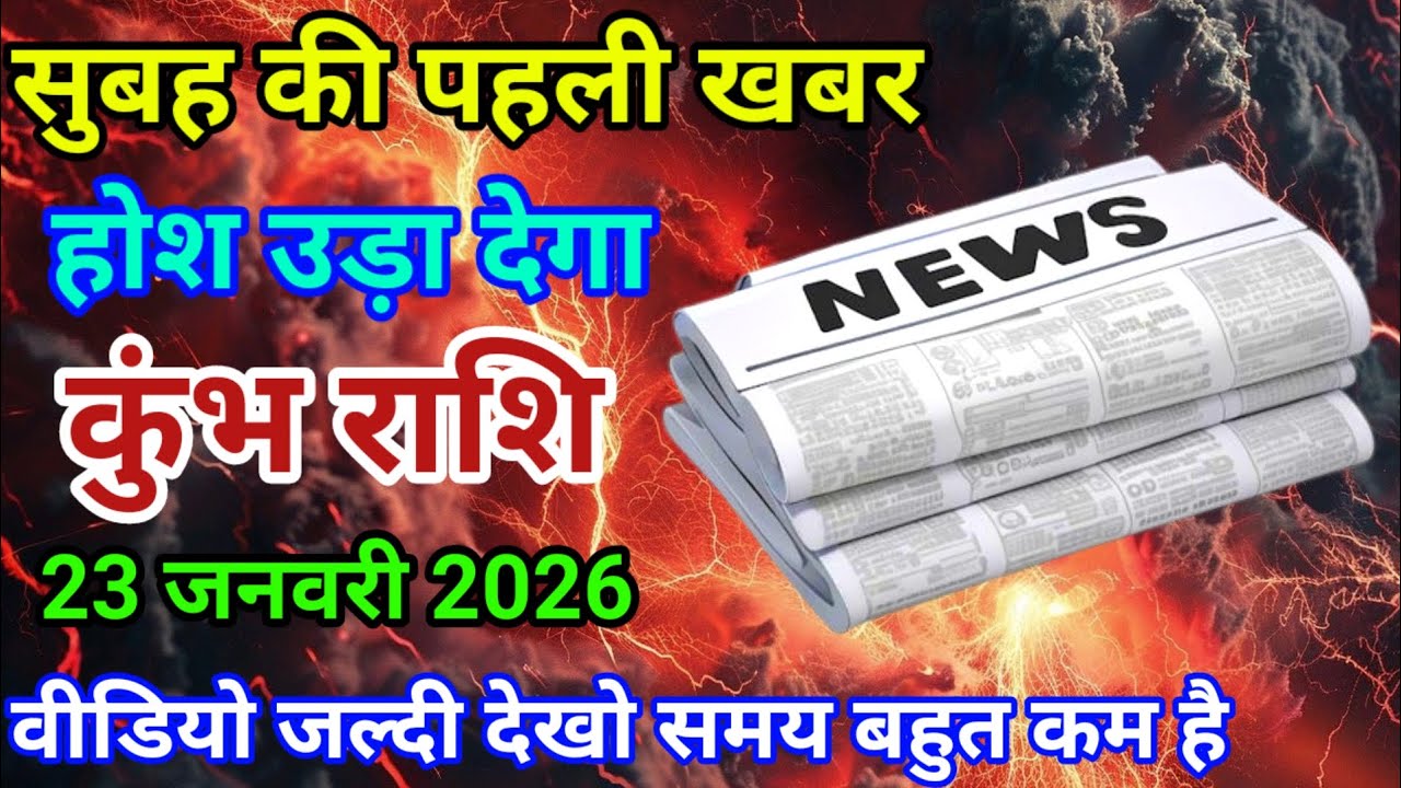 23 जनवरी 2026 कुंभ राशि वालों सुबह की पहली खबर होश उड़ा देगा। दैनिक राशिफल। वैदिक ज्योतिष। Aquarius
