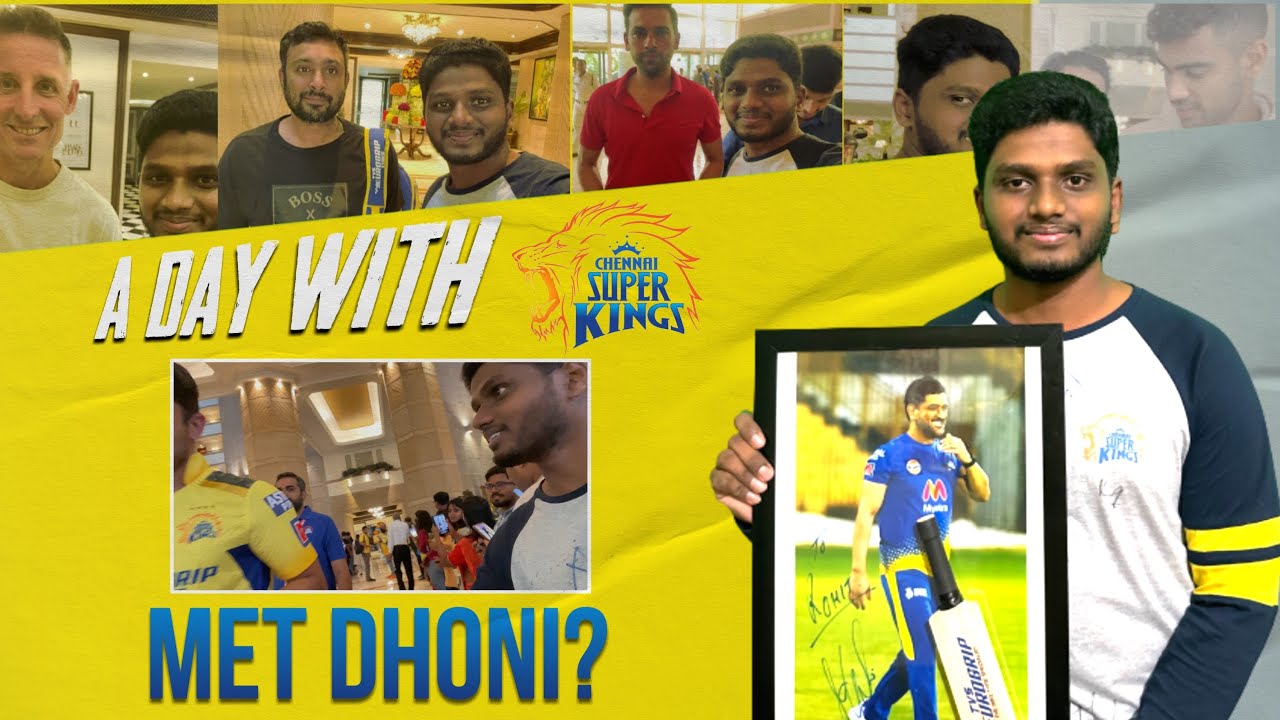 A Day with Chennai Super Kings team Vlog | Got MS Dhoni Autograph ❤️‍🔥 | Met MS Dhoni? @chennaiipl