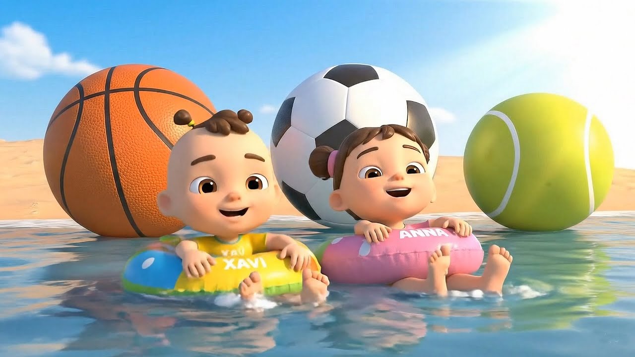 Daddy Finger Sports Song +MORE Kids Songs | Soccer, Tennis, Basketball & More | Baby Xavi and Anna