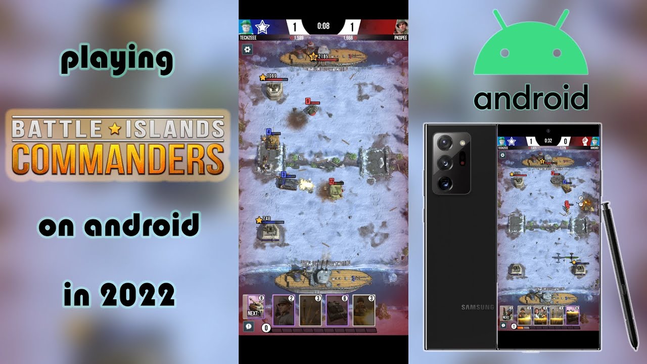 Playing Battle Islands: Commanders on Android in 2022
