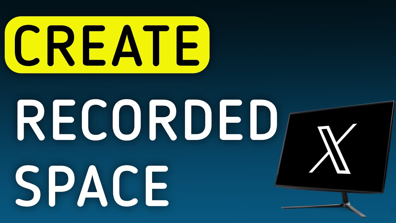 How To Create A Recorded Space On X (Twitter) On PC (New Update)