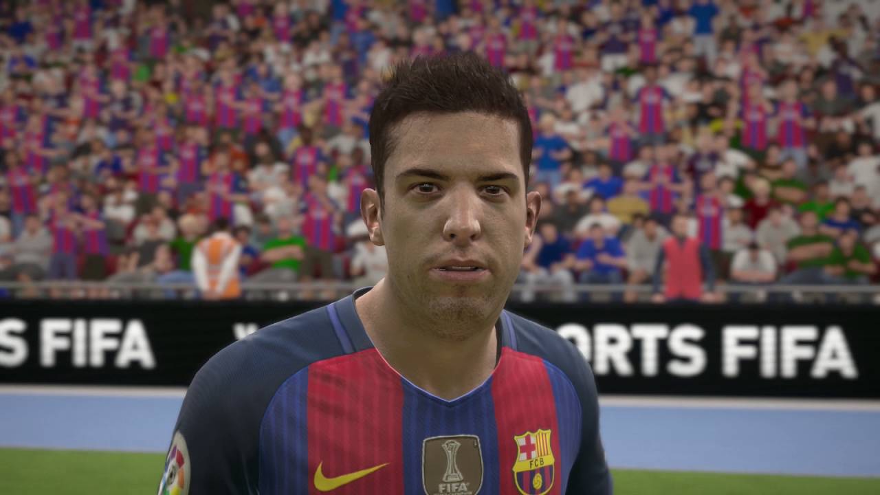 FIFA 17 FC Barcelona Players Faces Full HD 1080p PS4