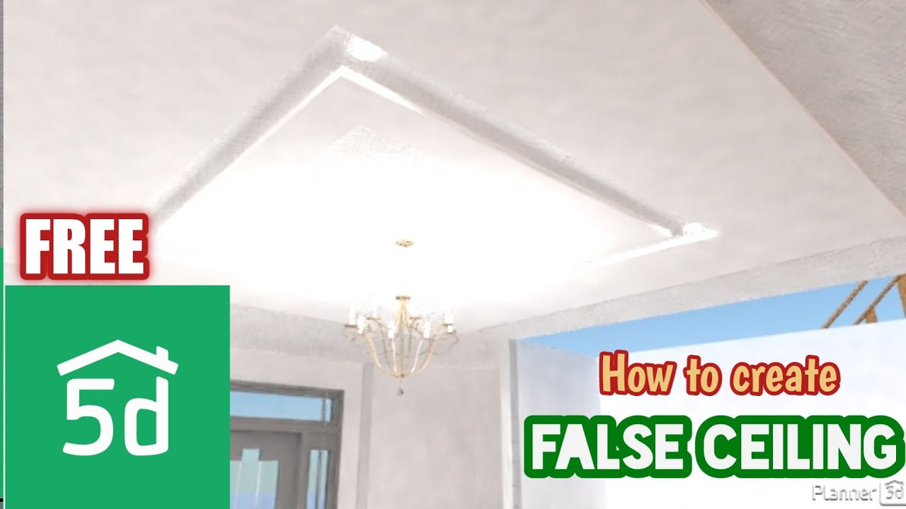 HOW TO CREATE FALSE CEILING || PLANNER 5D || FREE
