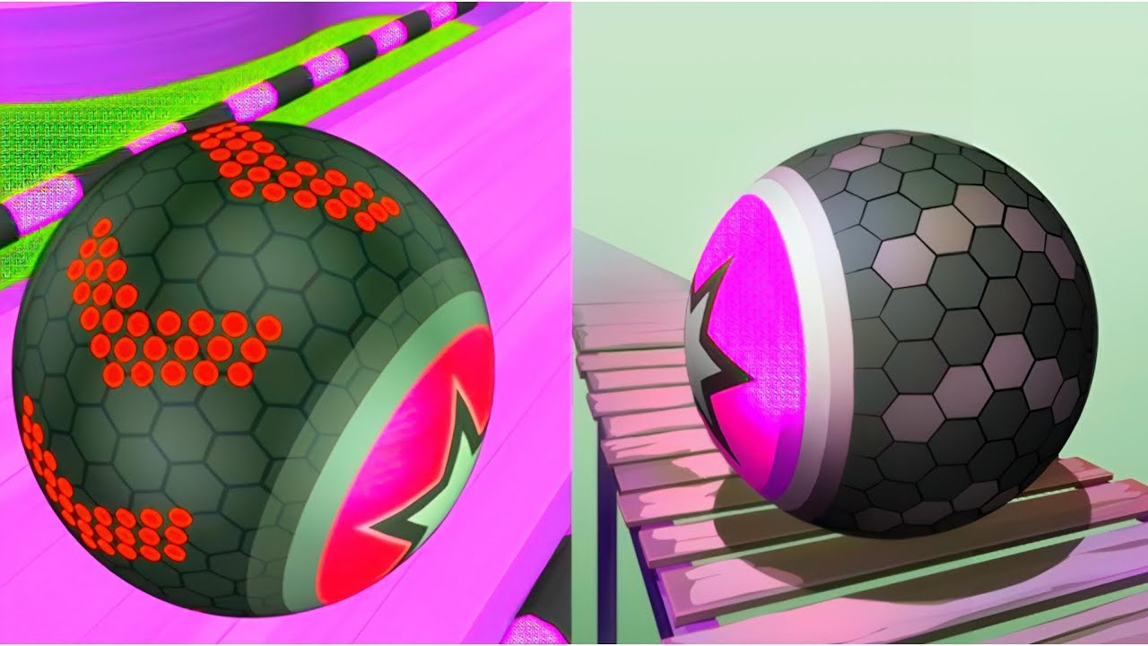 ⚽ Going Ball 🆚 Rollance Ball 🏀 Same Level Challenge Super Fun Gameplay walkthrough ( part : 202 )