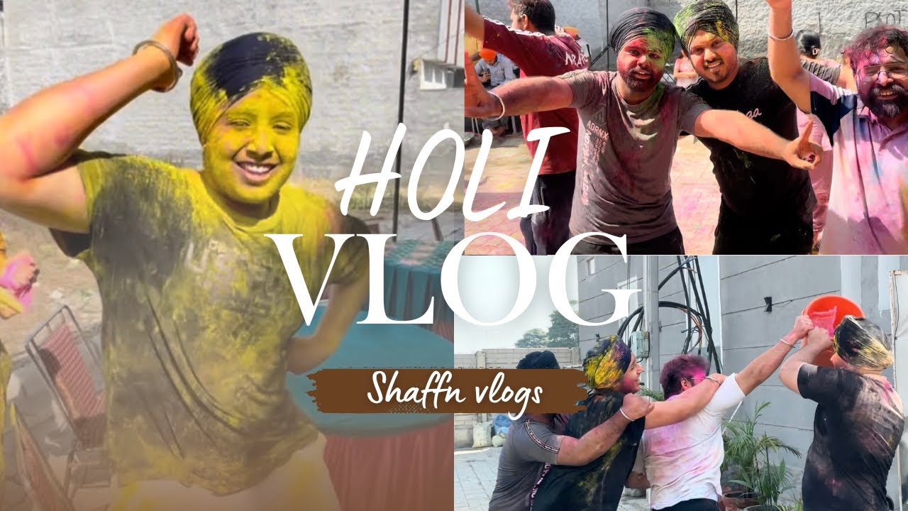 Holi 2026 with family next level 😍 crazy fun – jinna asi sochya vi nahi si, onna zyada fun.