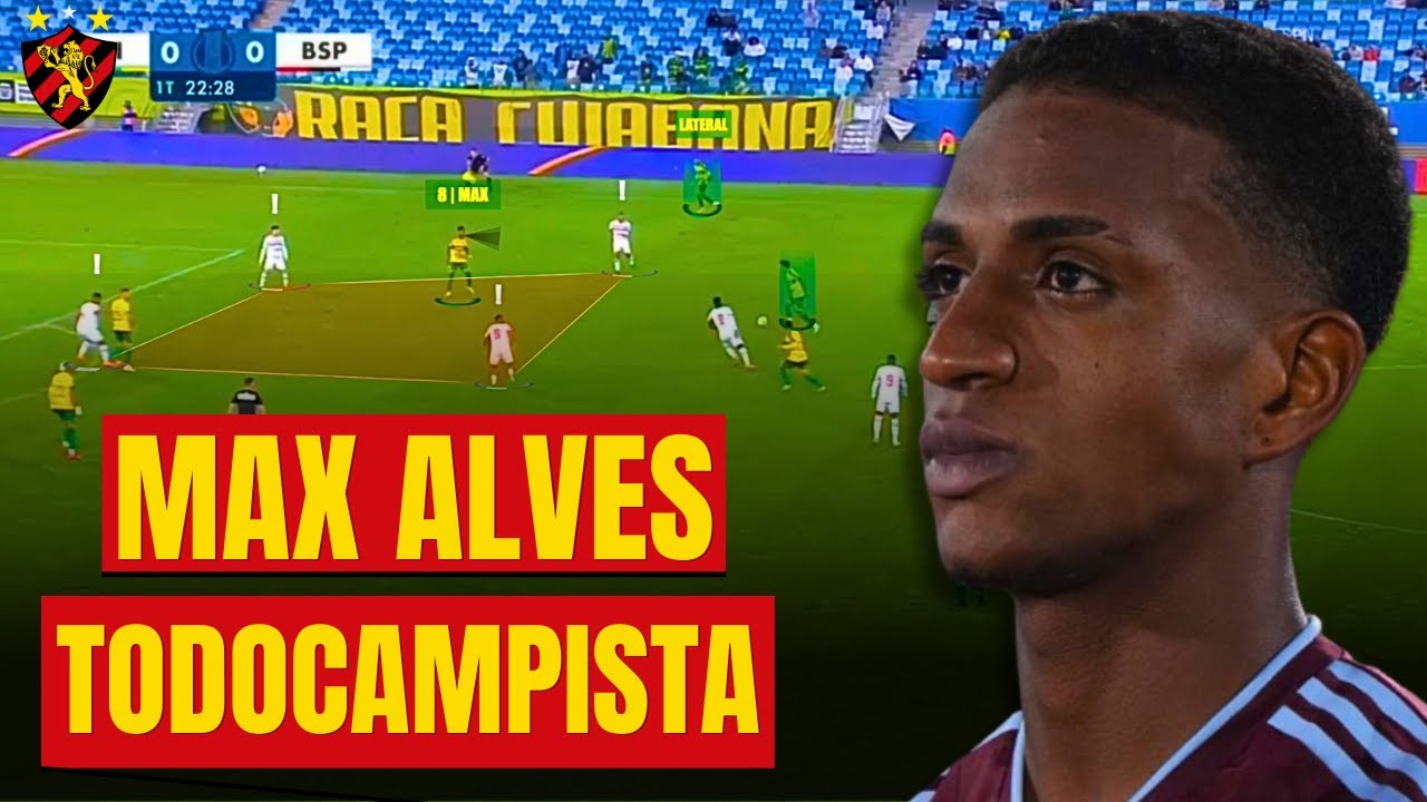 COMO JOGA MAX ALVES MEIA VERSÁTIL DO SPORT