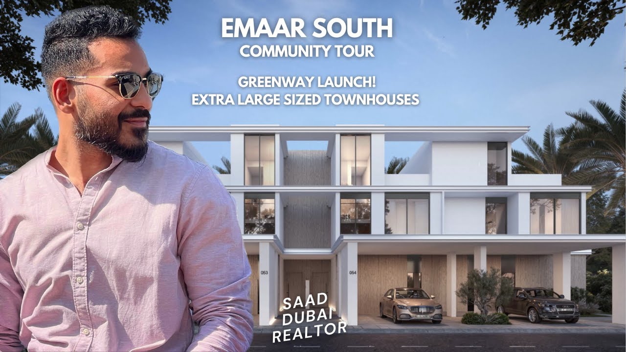 Экскурсия по району Emaar South — запуск Greenway — таунхаусы очень больших размеров — 2024