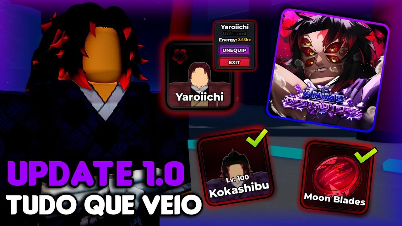🔥 ZERANDO A UPDATE 1.0! Entendendo Todas As Novidades | Anime Destroyers💥