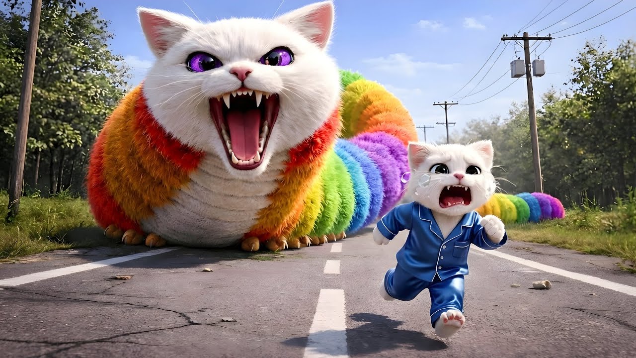 The seven-colored caterpillar invades — what tragedy will the little kitten face? | Compilation
