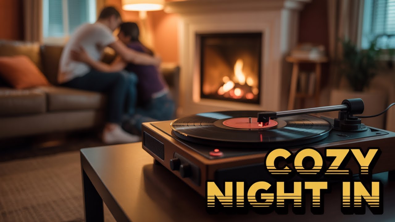 Romantic Fireplace Ambiance | Gentle Music for Stress Relief & Peaceful Rest