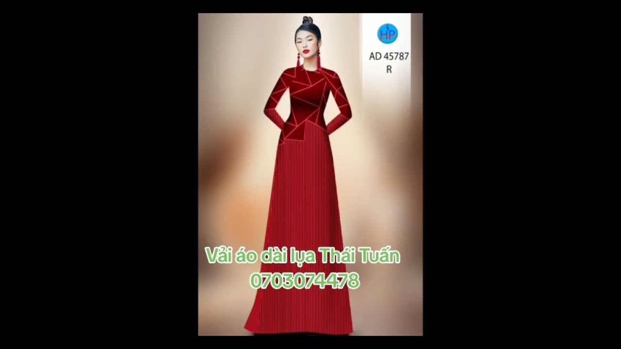 Mẫu vải &aacute;o d&agrave;i in 3D lụa Th&aacute;i Tuấn mới cho năm 2026 😍