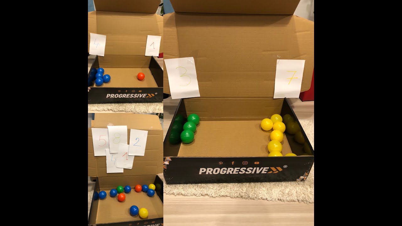 Joc educativ distractiv pentru copii: cifre și culori | Video pentru copii