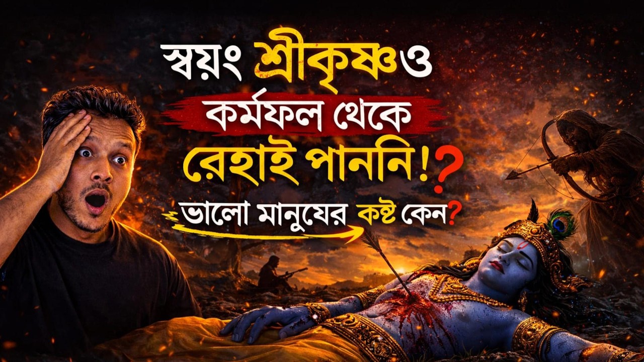 স্বয়ং শ্রীকৃষ্ণও কর্মফল থেকে রেহাই পাননি? | Shri Krishna Death Real Karma Mystery Explained