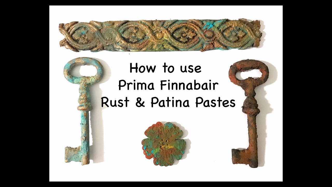 How to Use Finnabair Rust and Patina pastes- Beginner techniques- Recorded from Facebook Live