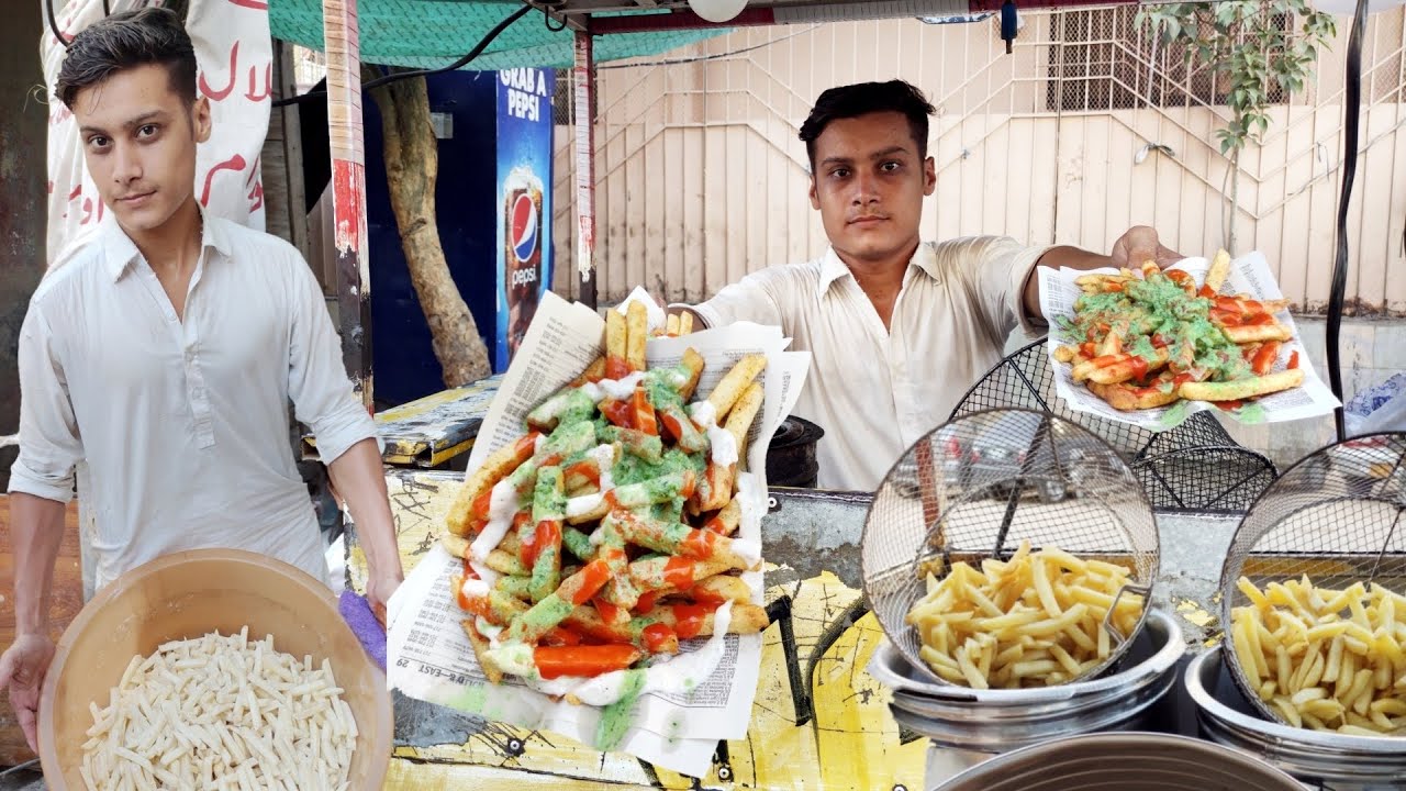 19 Years Old Famous Afghani Boy Making Crispy French Fries | How To Make Perfect French Fries
