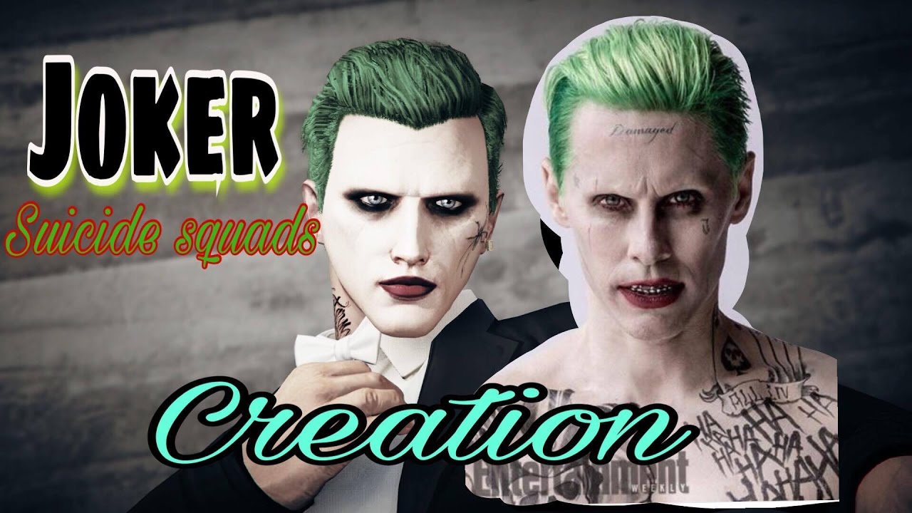 GTA5 Online- how to make JOKER from SUICIDE SQUADS CREATION