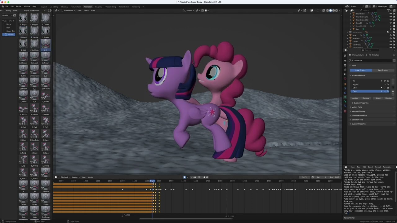 Pinkie Pies Snow Pony - Behind the Scenes