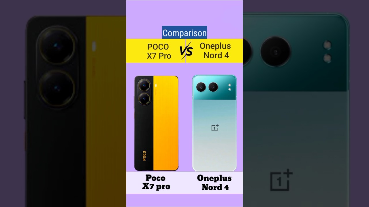 POCO X7 Pro Vs Oneplus Nord 4 || which one is better ?? #pocox7pro #oneplusnord4