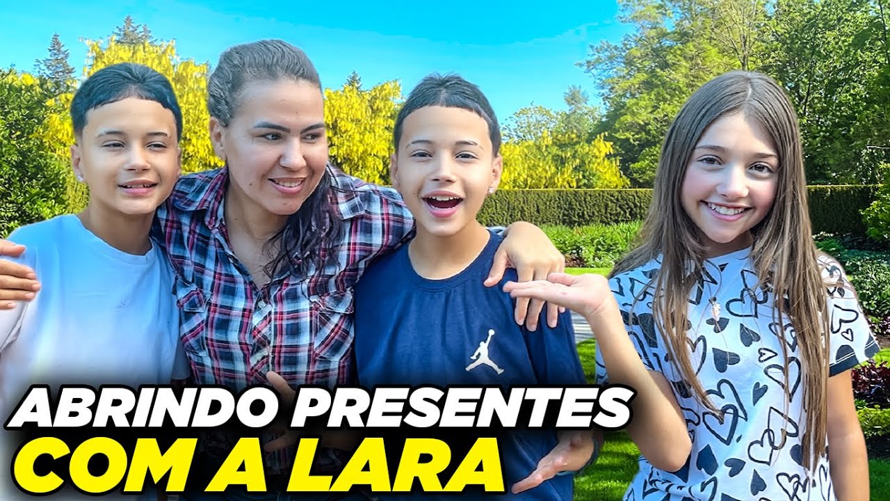 ABRINDO PRESENTES COM A LARA E OS GÊMEOS ANTÔNIO E JP 😱 •Antônio e JP•