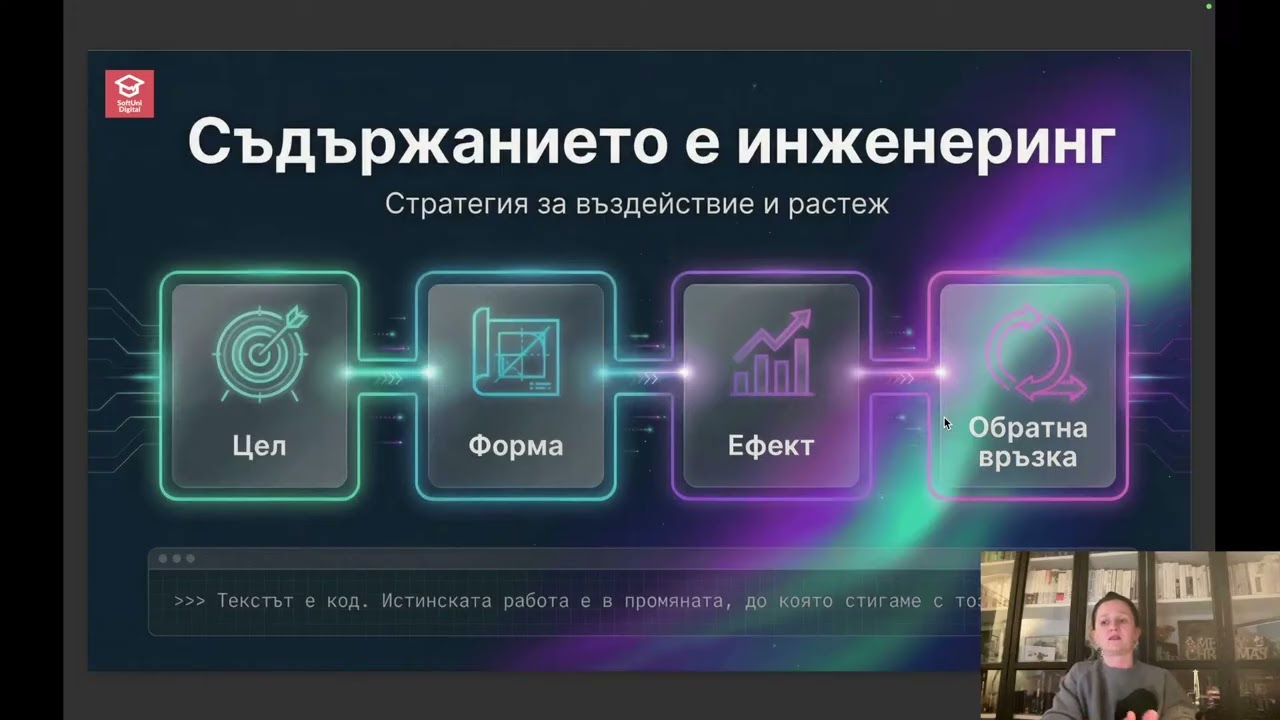 От цел до въздействие: Механика за създаване на стратегическо съдържание - Вели Петрикова