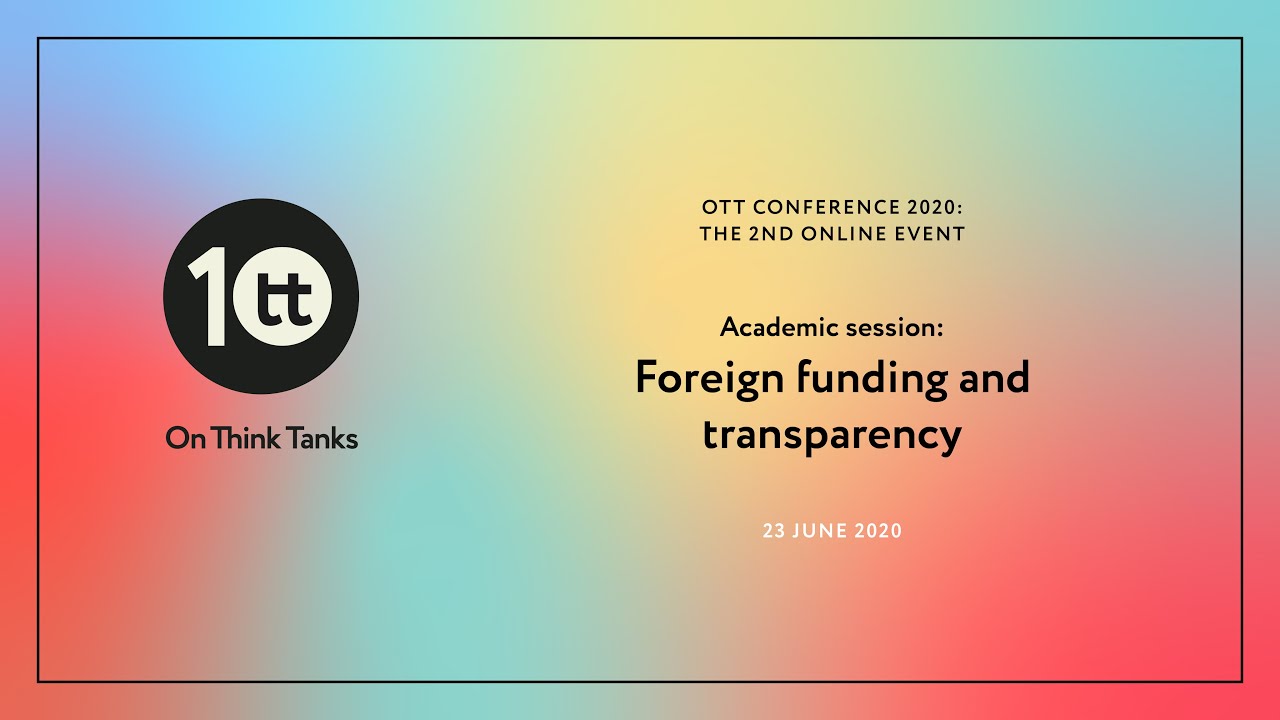 Academic session: Foreign funding and transparency