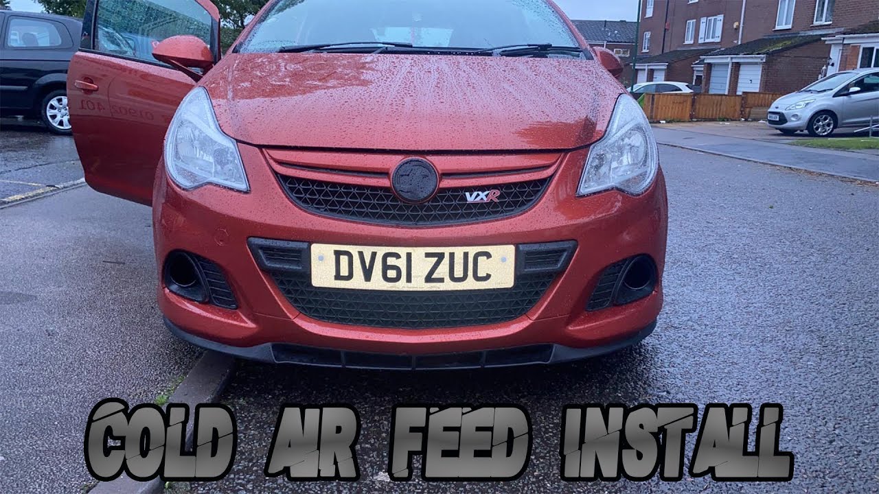 cold air feed/plasti dip on vauxhall corsa vxr Nurburgring