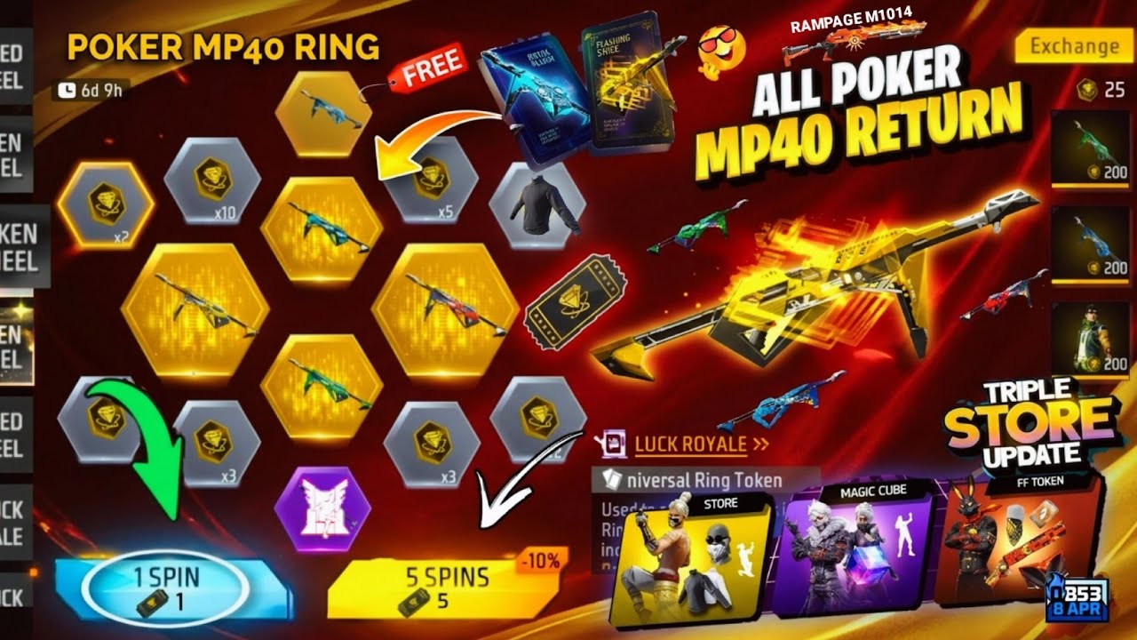 Poker Mp40 Return Confirm 2026💥🤯| Next Universal Ring Event OB53 Triple Store Update l Ff New Event