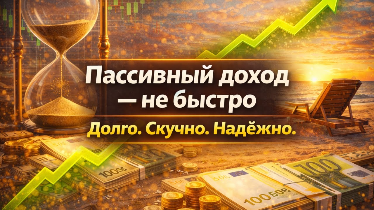 Почему пассивный доход — это не быстрые деньги (горькая правда) медленно, скучно, но работает