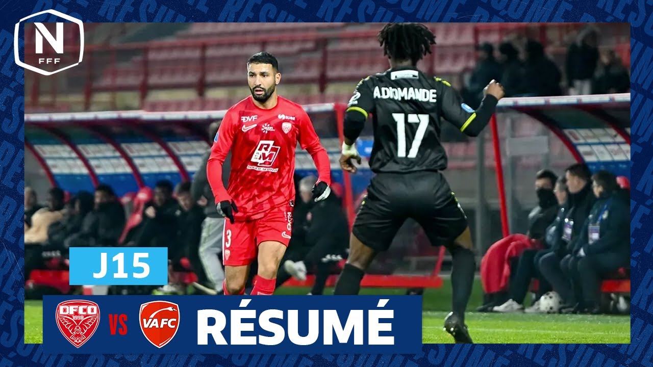 J15 I Dijon FCO - Valenciennes FC (4-1) I National FFF 2025-2026