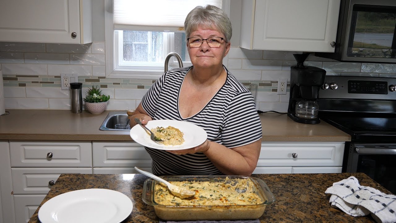 Creamy Chicken Orzo Bake