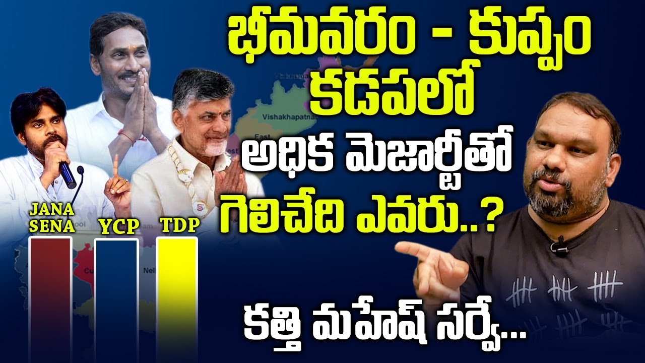 Kathi Mahesh Survey Analysis | Bhimavaram - Kuppam - Kadapa Constituencies | Political Survey In AP