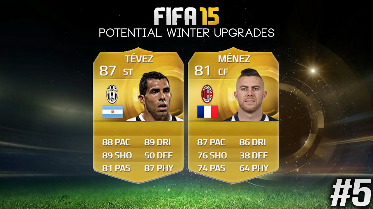 Fifa 15 - POTENTIAL WINTER UPGRADES #5 TEVEZ, MENEZ, AUSTIN, DYBALA & MEIER!!