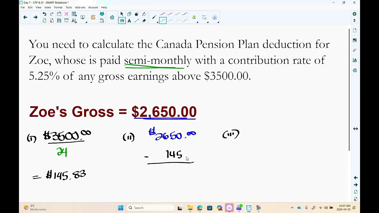 CPP & EI Deductions