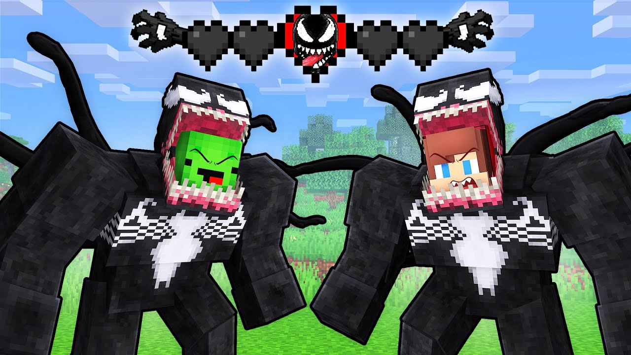 Mikey and JJ Survive as VENOM in Minecraft (Maizen)