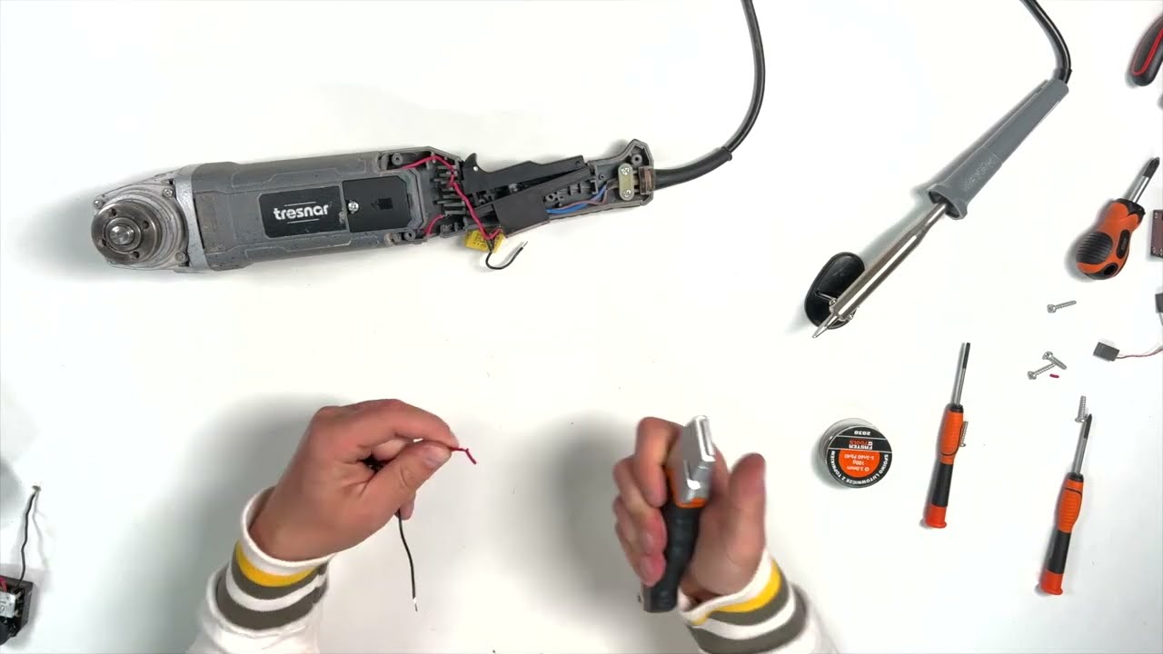 Serwis szlifierki kątowej 230mm, 2380W, 6200 obr/min (łagodny rozruch) TRESNAR   4532