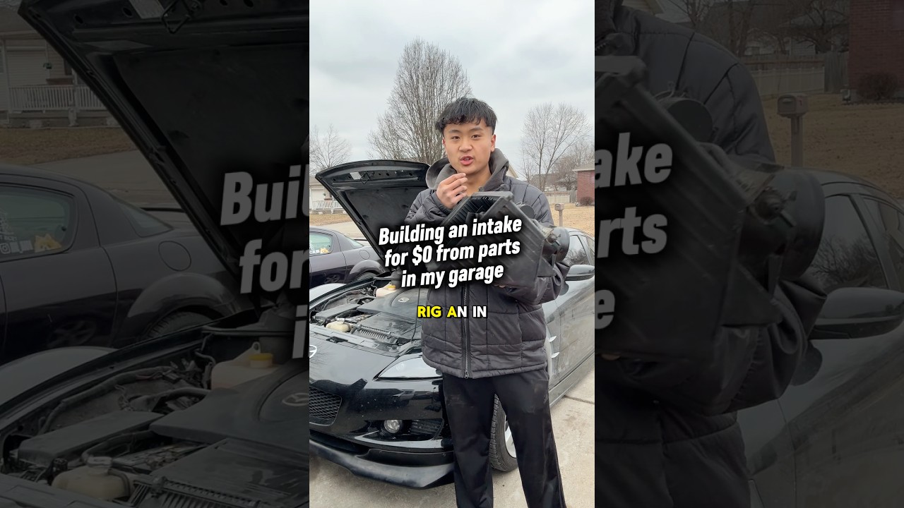 Создание впускного коллектора за 0 долларов из гаражных запчастей #cars #rotaryengine #cartok #di...