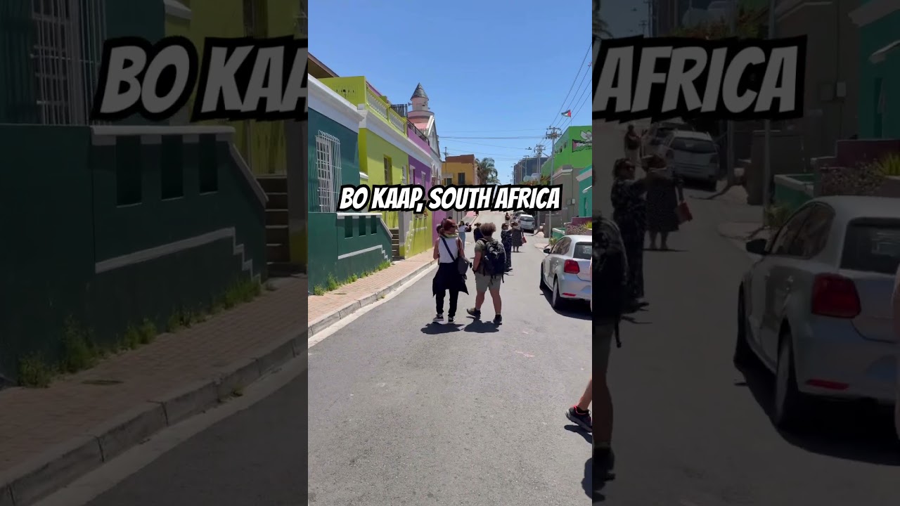 Прогулка по Бо-Каапу 🇿🇦 | Самый красочный район Кейптауна #шорты