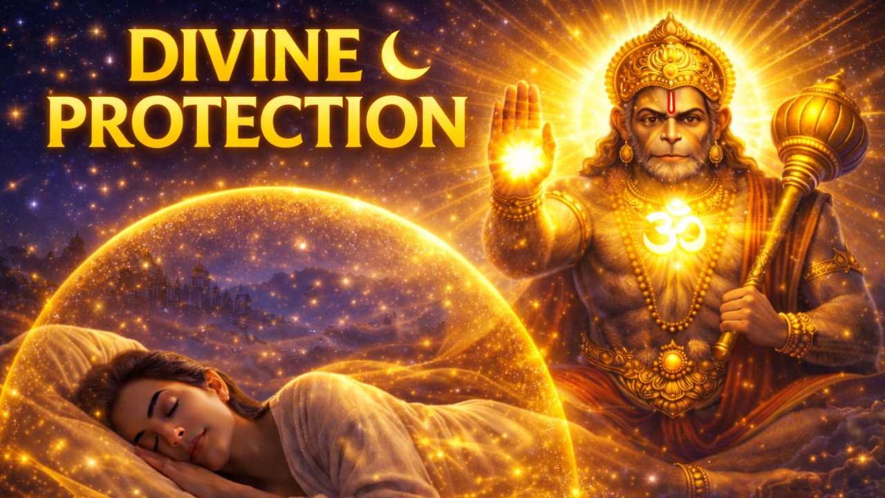 Hanuman Chalisa for Deep Sleep 🌙 Divine Protection All Night | हनुमान चालीसा नींद के लिए