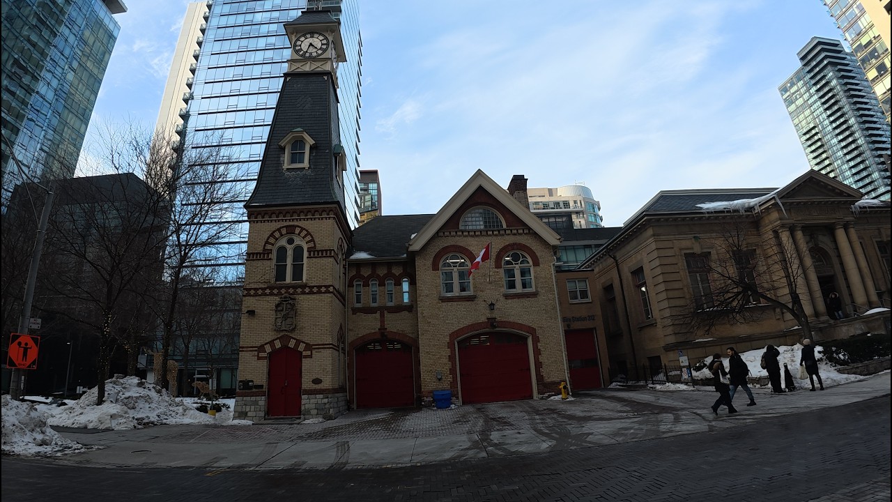 Subway + Walk Arround YorkVille Toronto's Oldest Fire Station 2/12/26