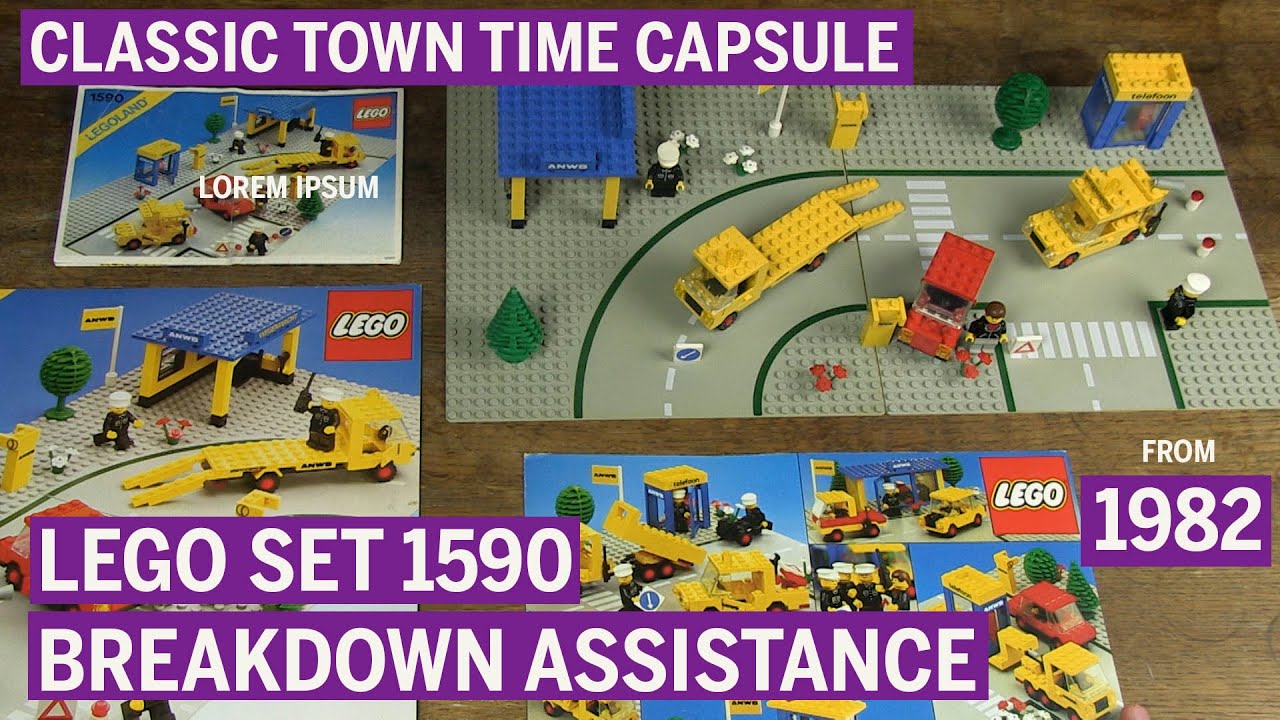 LEGO 1590-2 Помощь на дороге (1982) &ndash; Обзор промо-набора ANWB | История классического города и ре...