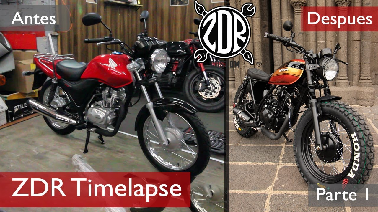 Honda CG 150cc 🏍️ Time-lapse🕑 | Modificación Cargo 150cc 🛠️ | parte 1 Desarmado 🔩
