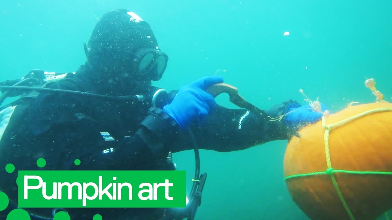 Incredible Underwater Pumpkin Carving | Amazing Pumpkin Designs