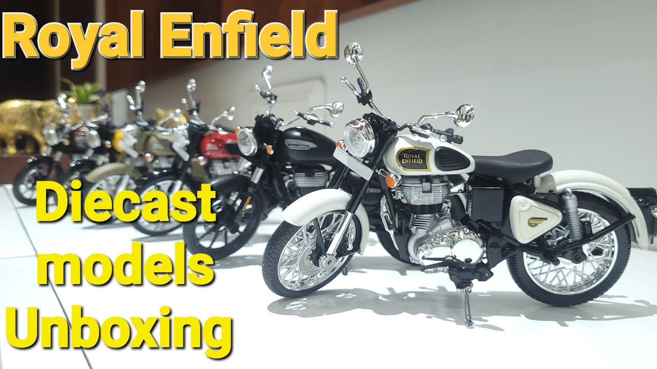 Royal Enfield Miniature models #unboxing #bulletbike #royalenfieldclassic350#royalenfield #bike
